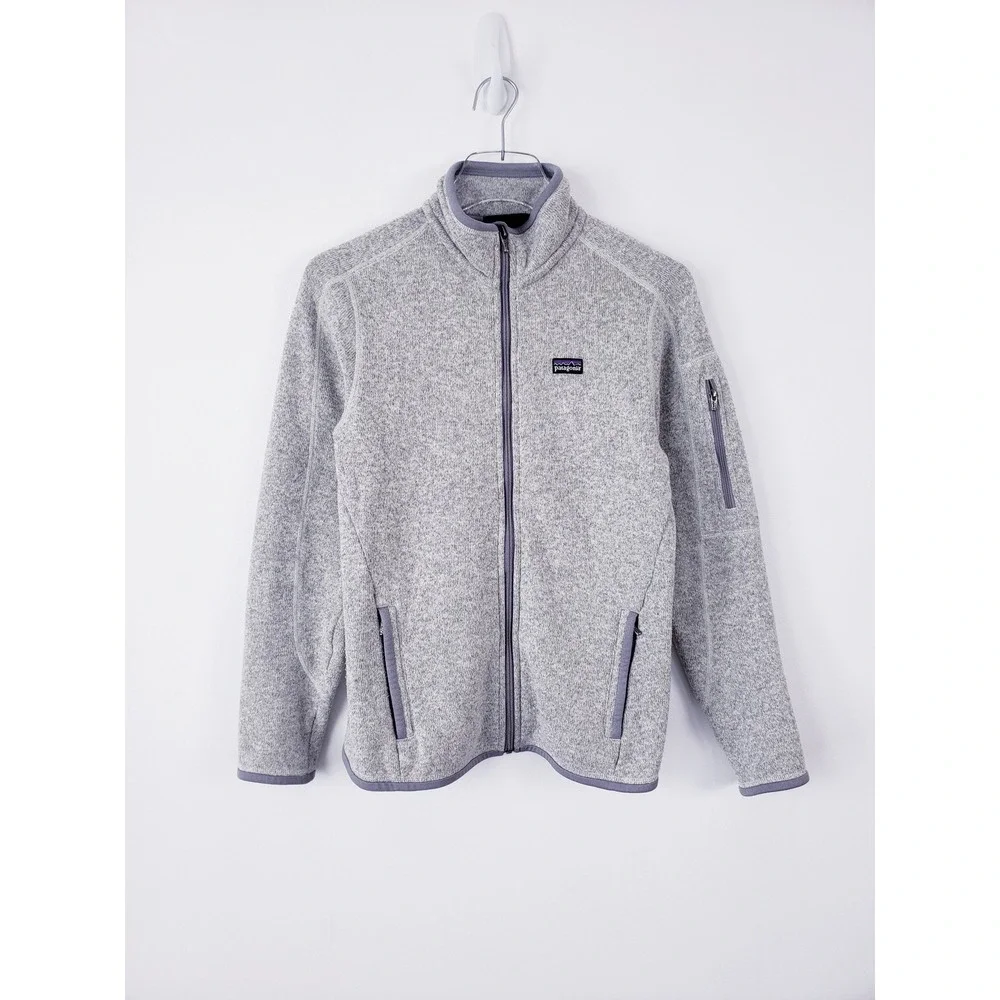 Patagonia Better Sweater Full Zip Jacket Gray Knit Fleece Womens Size Small‎